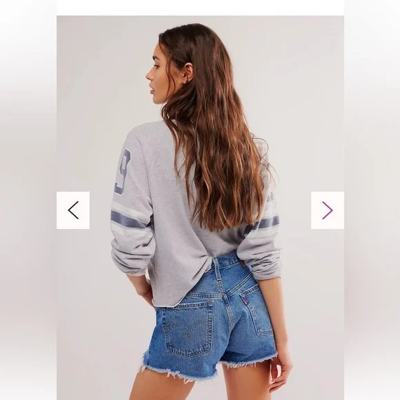 ✨2 for $35 ALL SHORTS!✨ 501® ORIGINAL FIT HIGH RISE WOMEN'S SHORTS 26 (US 2) - Picture 4 of 7